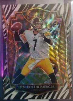 Ben Roethlisberger [Zebra Prizm] #107 2020 Panini Select Football