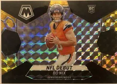 Bo Nix [Black Gold Choice] #271 2024 Panini Mosaic Football