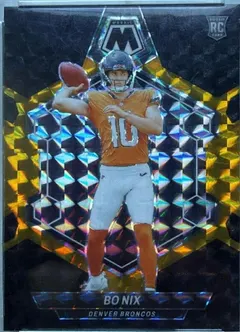 Bo Nix [Black Gold Choice] #312 2024 Panini Mosaic Football