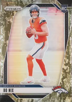 Bo Nix [Forest Camo] #309 2024 Panini Prizm Football