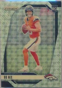 Bo Nix [Gold Vinyl] #309 2024 Panini Prizm Football