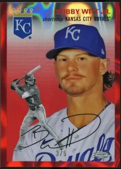 Bobby Witt Jr. [Red Lava Refractor] #262 2023 Topps Chrome Platinum Anniversary Baseball