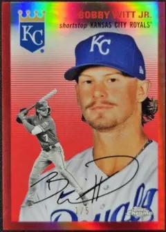 Bobby Witt Jr. [Red Refractor] #262 2023 Topps Chrome Platinum Anniversary Baseball
