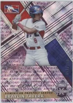 Braylin Tavera [Aspirations Purple] #212 2019 Panini Elite Extra Edition Baseball