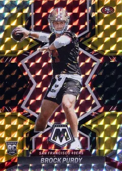 Brock Purdy [Choice Black Gold] #367 2022 Panini Mosaic Football