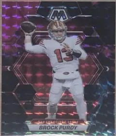 Brock Purdy [Choice Nebula] #211 2023 Panini Mosaic Football