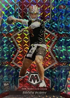 Brock Purdy [Choice Peacock] #367 2022 Panini Mosaic Football