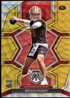 Brock Purdy [Gold Wave] #367 2022 Panini Mosaic Football