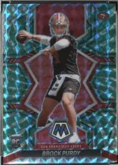 Brock Purdy [Green Swirl] #367 2022 Panini Mosaic Football