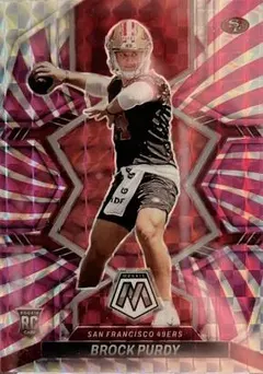 Brock Purdy [Pink Swirl] #367 2022 Panini Mosaic Football