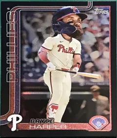 Bryce Harper [Black Big Head Variation] #250 2025 Topps Baseball