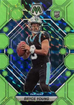 Bryce Young [Green Fluorescent] #290 2023 Panini Mosaic Football