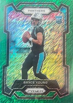 Bryce Young [Green Shimmer] #311 2023 Panini Prizm Football