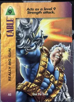 Cable: Cable 1995 Fleer Overpower Marvel