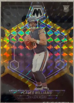 Caleb Williams [Black Gold Choice] #301 2024 Panini Mosaic Football