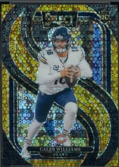 Caleb Williams [Gold Disco Prizm] #114 2024 Panini Select Football