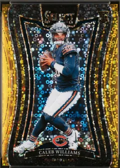 Caleb Williams [Gold Disco Prizm] #378 2024 Panini Select Football