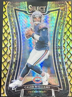 Caleb Williams [Gold Dragon Scale Prizm] #378 2024 Panini Select Football