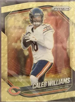 Caleb Williams [Gold Vinyl] #124 2025 Panini Prizm Football