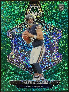 Caleb Williams [Green Sparkle] #301 2024 Panini Mosaic Football