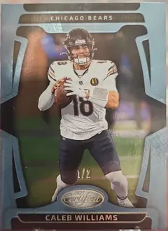 Caleb Williams [Platinum Mirror] #17 2025 Panini Certified Football