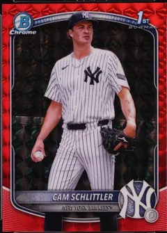 Cam Schlittler [Red] #BCP-166 2025 Bowman Chrome Prospects Baseball