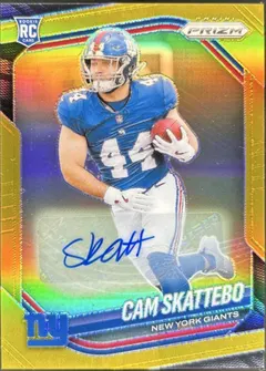 Cam Skattebo [Autograph Gold] #363 2025 Panini Prizm Football