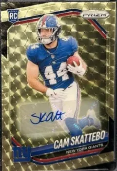Cam Skattebo [Autograph Gold Vinyl] #363 2025 Panini Prizm Football
