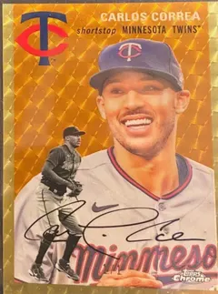 Carlos Correa [Superfractor] #244 2023 Topps Chrome Platinum Anniversary Baseball