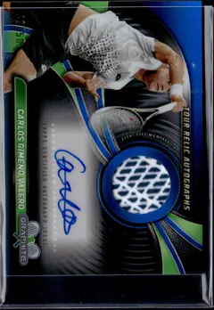 Carlos Gimeno Valero [Blue Refractor] #TRA-CGO 2024 Topps Graphite Tour Relic Autograph Tennis
