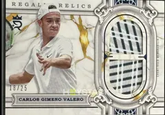 Carlos Gimeno Valero [Blue] #RER-CV 2024 Topps Royalty Regalia Relic Tennis