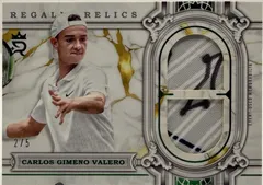Carlos Gimeno Valero [Green] #RER-CV 2024 Topps Royalty Regalia Relic Tennis