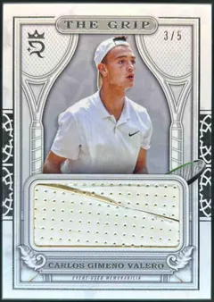Carlos Gimeno Valero #TGP-CV 2024 Topps Royalty The Grip Relic Tennis