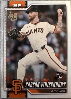 Carson Whisenhunt [First] #184 2026 Topps Baseball