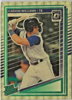 Carson Williams [Gold Vinyl Optic] #135 2025 Panini Donruss Baseball