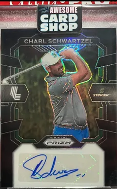 Charl Schwartzel [Black] #SIG-CSC 2024 Panini Prizm Liv Signature Golf