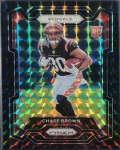 Chase Brown [Black Finite] #318 2023 Panini Prizm Football