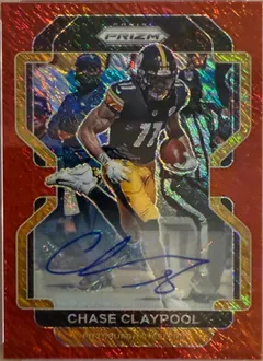Chase Claypool [Autographs Red Shimmer] #251 2021 Panini Prizm Football