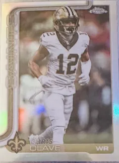 Chris Olave [Refractor] #216 2025 Topps Chrome Football