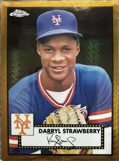 Darryl Strawberry [Gold Prism Refractor] #538 2021 Topps Chrome Platinum Anniversary Baseball