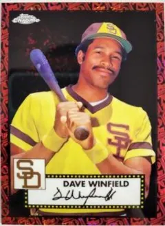 Dave Winfield [Black Red 70th Anniversary Mini Diamond Refractor] #621 2021 Topps Chrome Platinum Anniversary Baseball