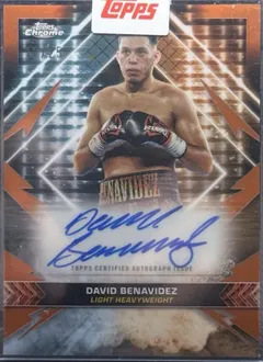 David Benavidez [Orange Refractor] #CAS-DZ 2024 Topps Chrome Championship Autograph Boxing