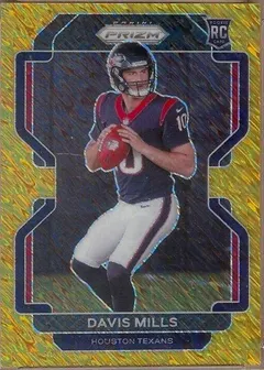 Davis Mills [Gold Shimmer] #352 2021 Panini Prizm Football