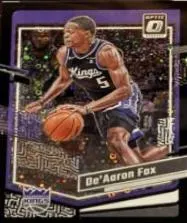 De'Aaron Fox [Fast Break Black] #52 2023 Panini Donruss Optic Basketball