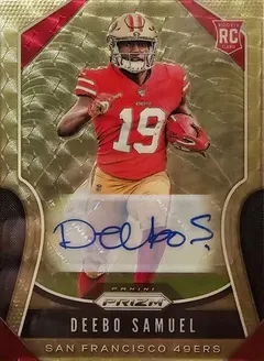 Deebo Samuel [Autograph Gold Vinyl Prizm] #346 2019 Panini Prizm Football