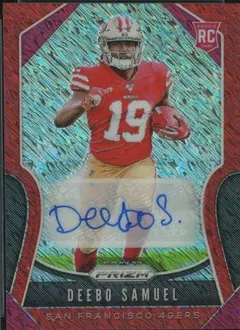 Deebo Samuel [Red Shimmer] #346 2019 Panini Prizm Football