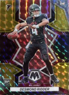 Desmond Ridder [Choice Black Gold] #303 2022 Panini Mosaic Football