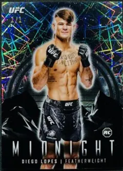 Diego Lopes RC [Black Light] #26 2024 Topps Midnight Ufc Ufc