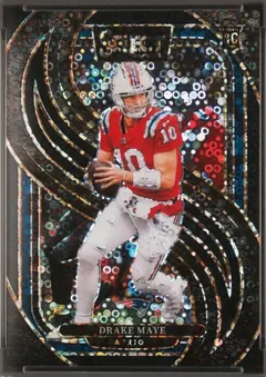 Drake Maye [Black Disco Prizm] #113 2024 Panini Select Football