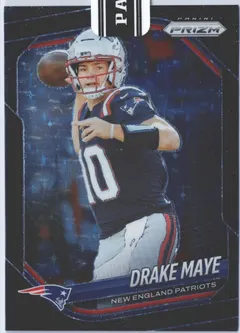 Drake Maye [Black Stars] #165 2025 Panini Prizm Football